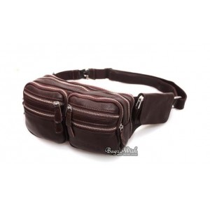 coffee leather travel purse