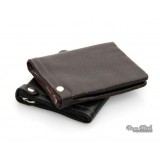 Soft leather wallet coffee, black small mens wallet