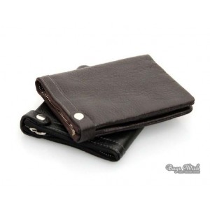 Soft leather wallet coffee, black small mens wallet