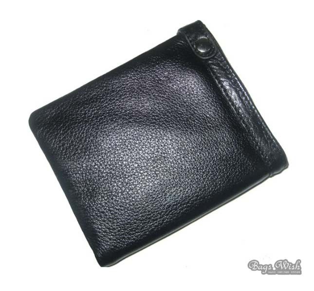 Soft leather wallet coffee, black small mens wallet - BagsWish