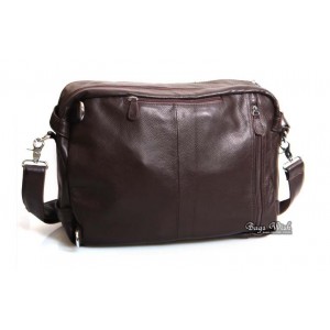 Leather briefcase bag