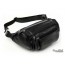 Leather waist pouch black