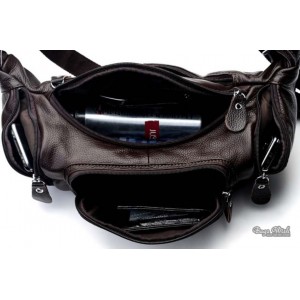 mens leather waistpack