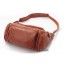 brown leather waistpack