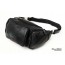black leather waistpack