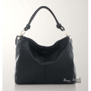 black hobo handbags leather