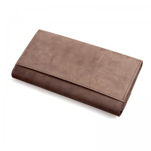 tri fold leather wallet