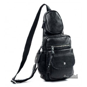 Ipad backpack with one shoulder strap, black deluxe sling backpack