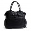 Trendy leather handbag black