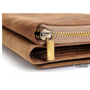 brown wallet men leather