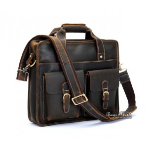 mens Antique leather briefcase