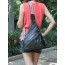 womens black leather purse bag