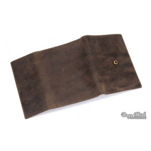 brown recycled wallet