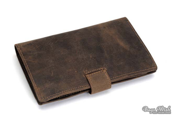 Quality leather wallets for men, brown personalized leather wallet - BagsWish