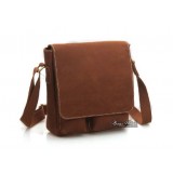 Mens leather messenger bag, brown mens leather satchel