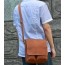 brown leather satchel