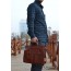 brown leather notebook bag