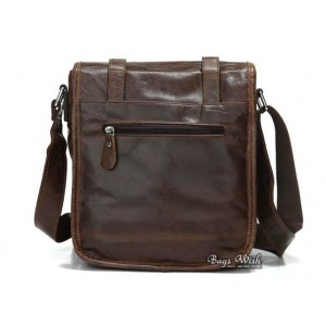 Mens shoulder bag coffee