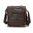 Mens shoulder bag coffee