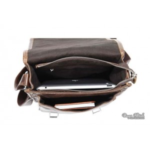 coffee mens messenger leather bag