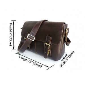 mens coffee handmade leather bag