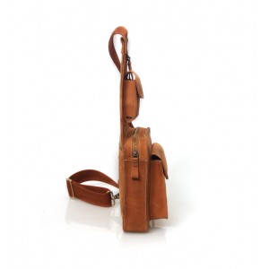 brown cross body sling bag