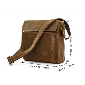 brown Thick leather bag