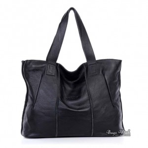 Tote bag leather, vintage leather handbag tote