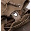 khaki genuine leather backpack