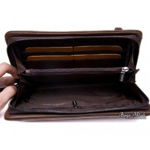 brown mens leather credit card wallet