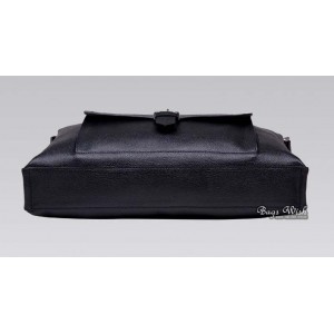 black Mens leather bag briefcase