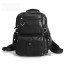 Leather satchel bag black