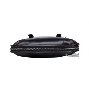 black leather man bag