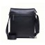 black Leather mens bag