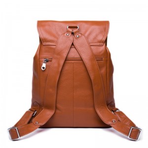 brown leather backpack vintage