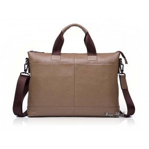 Leather briefcase messenger bag, leather computer bag