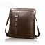 Leather bag messenger brown