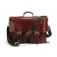 Leather flap briefcase