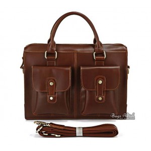 Mens laptop bag leather coffee, mens brown leather bag