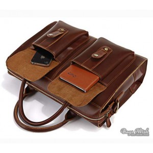 brown Mens laptop bag