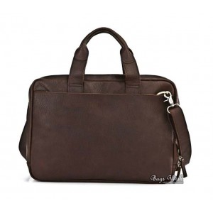 coffee leather messenger bag briefcase