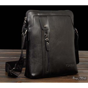 black ipad leather messenger purse