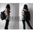 black laptop leather bag