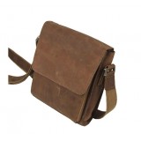 Leather messenger bag