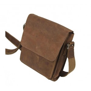 Leather messenger bag, coffee leather mens purse
