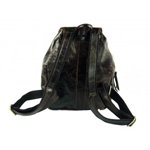 coffee Leather backpack bag