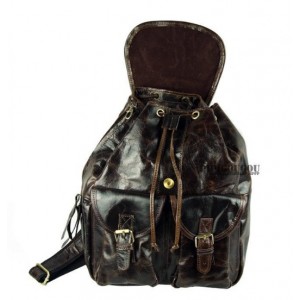 retro leather backpack purse