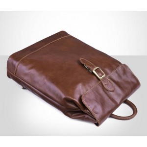 Leather backpack purse for women