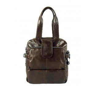 Men handbags leather brown, coffee leather messenger bag