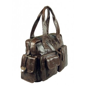 vintage leather handbag